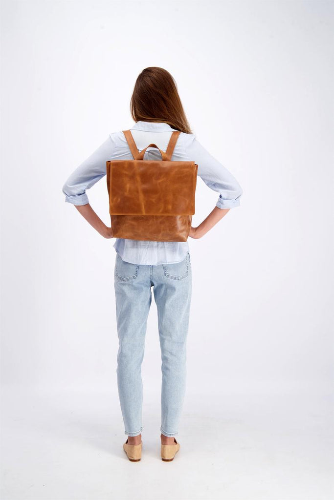Leather Backpack Women, Large Backpack Women Personalized Leather Gift Women, Laptop Backpack, Minimalist Backpack, MAYKO Back pack