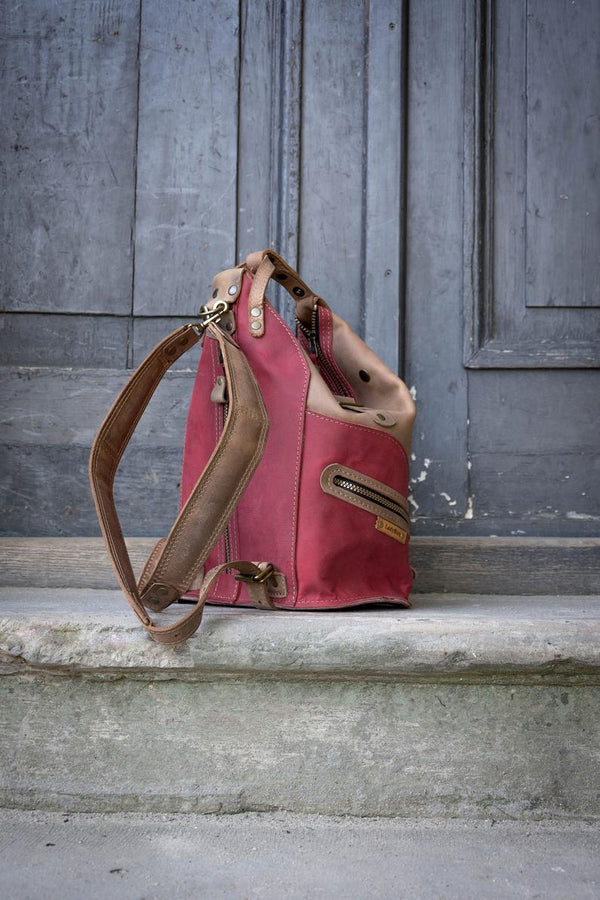 Backpack ,Bag ,Travel bag, Hobo bag, boho leather handbag and bag all in one, Leather purse ,Shoulder bag women leather back pack original