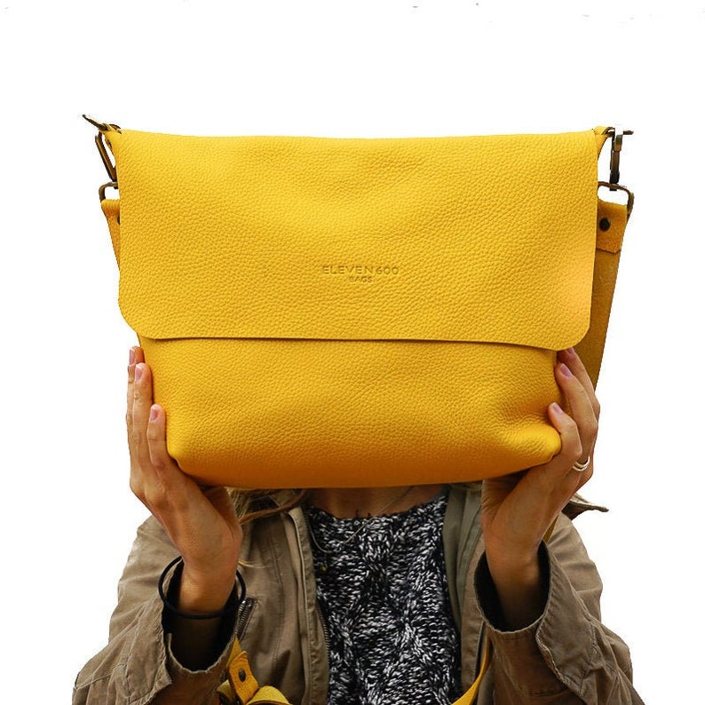 Leather Crossbody bag Leather bag Now you can add a short strap to your crossbody bag to carry it on your shoulder! handmade leather bag. UN