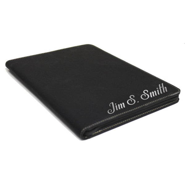 Business Gifts, Graduation Gifts, Leather Portfolio Zipper, Leather Portfolio Folder, Personalized Leather Padfolio, Monogrammed Padfolio