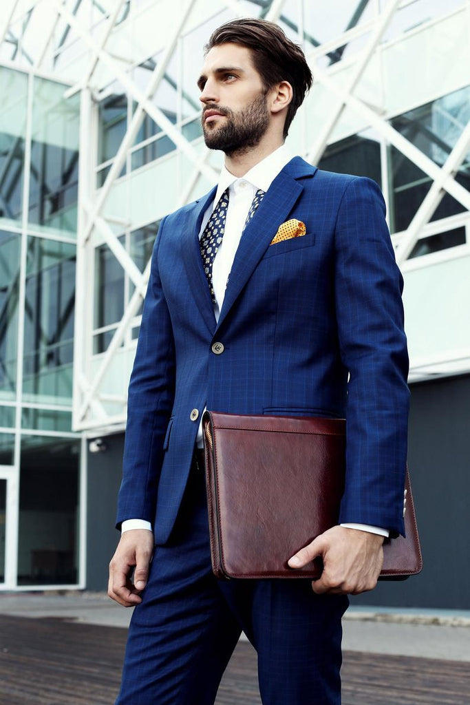 Leather Portfolio with Zipper, Leather Organizer for Men, Gift for Him, Personalized Document Folder - Candide