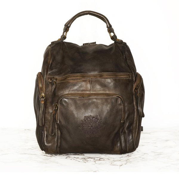 Italian Leather Backpack, AIM, PERSONALIZED Italian Leather Bag, Modern Leather Backpack, Leather Backpack Women, Leather Backpack