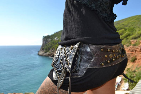 leather utility belt.