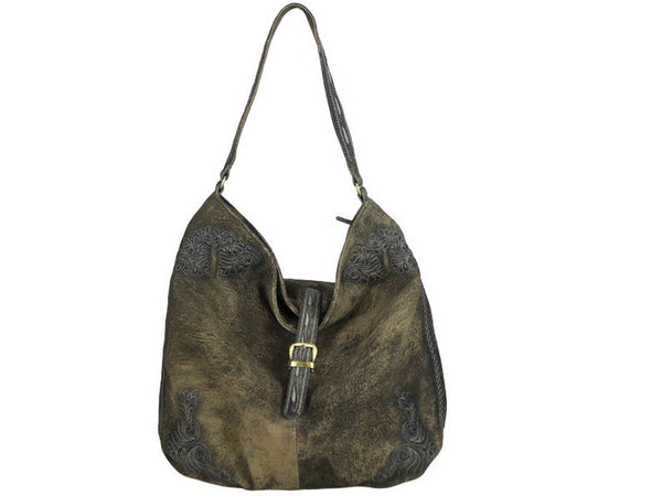 Leather traditional bag, dirndl bag, large brown bag, tote, handbag, wrist bag, leather bag, shoulder bag, shoulder bag