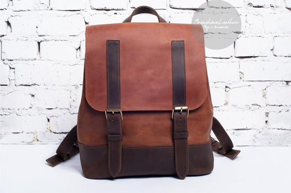 Womens leather backpack, leather back pack, hipster backpack, leather rucksack, rucksack backpack, mens backpack, vintage leather backpack